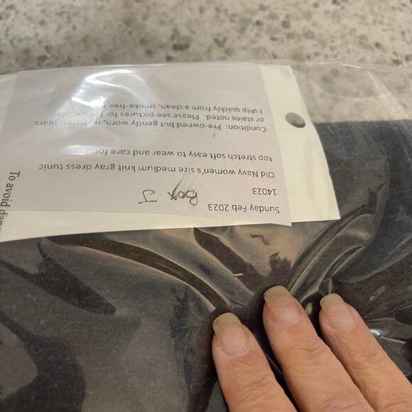 Old Navy women's medium dress gray knit tunic stretchy soft comfortable - Picture 11 of 12